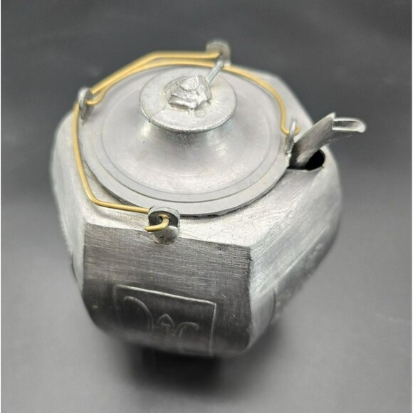 Chinese Silver Pewter Teapot With Turtle Lid & Decorative Embossed Panels JE407 - Picture 3 of 12